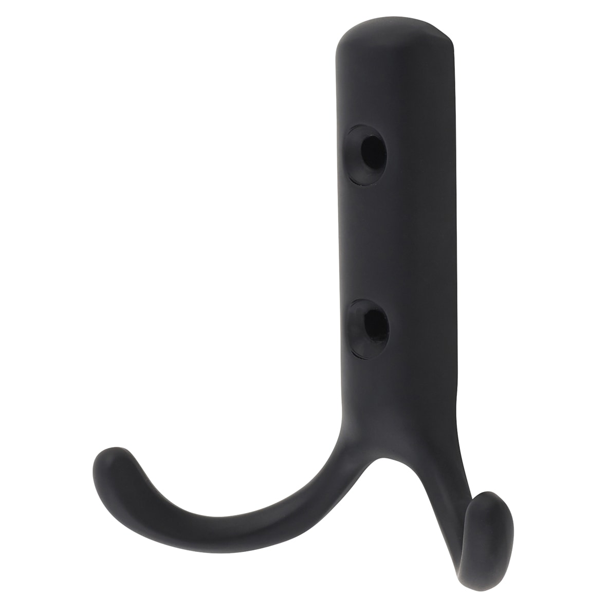 Double Coat Hook - 70 x 56mm - Matt Black - view 2