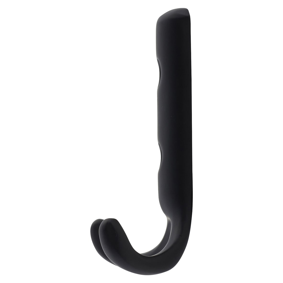 Double Coat Hook - 70 x 56mm - Matt Black - view 3