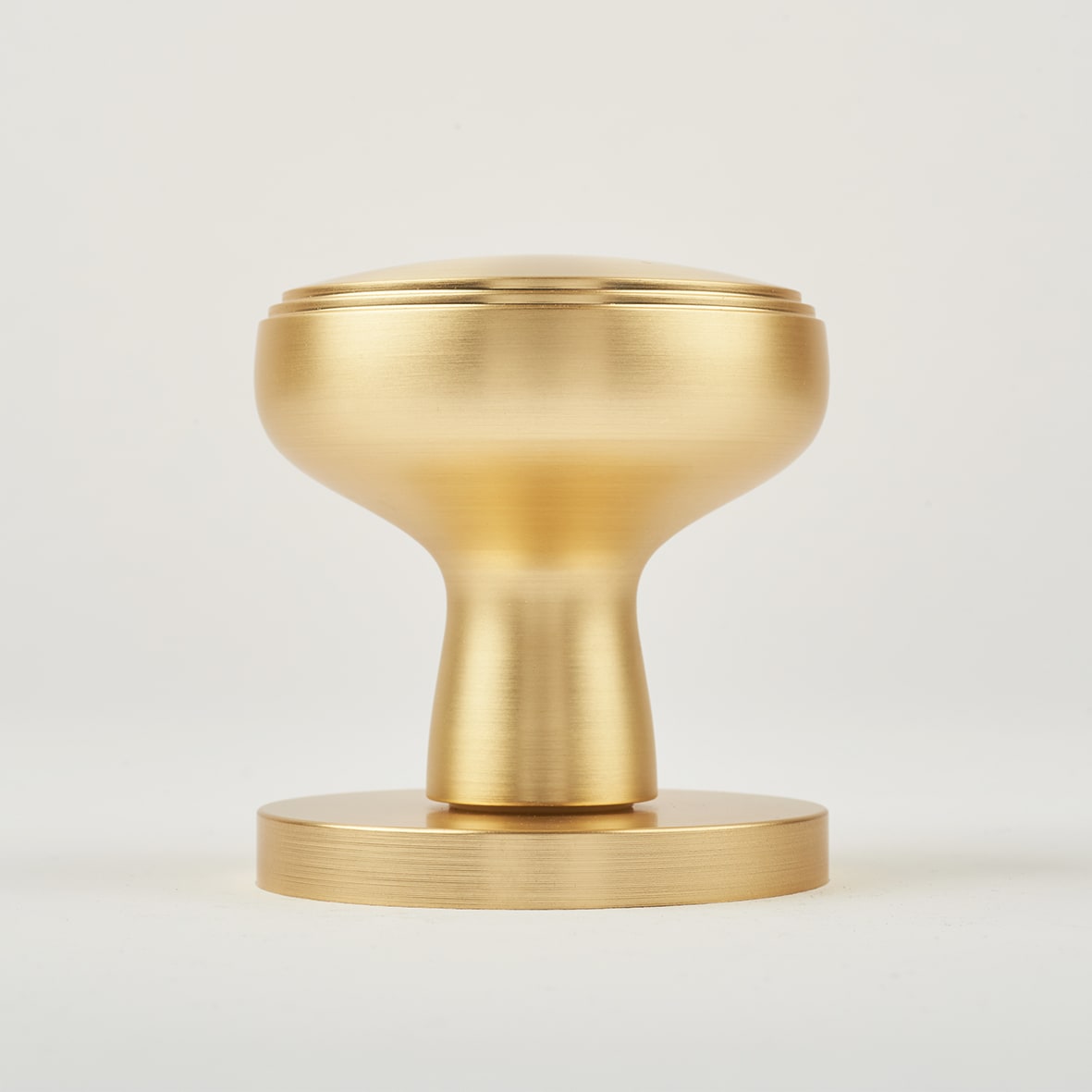 Satin Brass Classic Mortice Door Knob - 60mm Rose Diameter - view 3