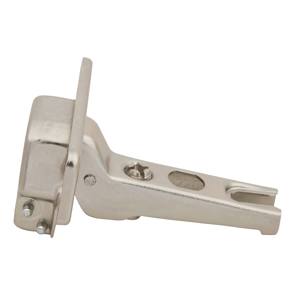Slide On MODUL Cabinet Hinge Pack - 100° - Sprung - Half Overlay - Zinc Plated - Pair - view 4