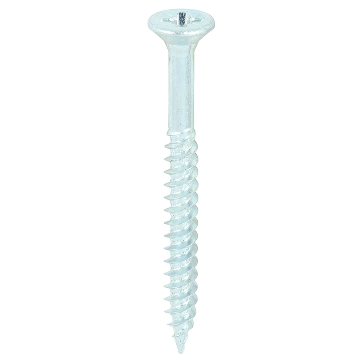 Twin Threaded Pozi Countersunk Wood Screws - 8 x 1 3/4" - Zinc Plated - Pack of 200 - view 3