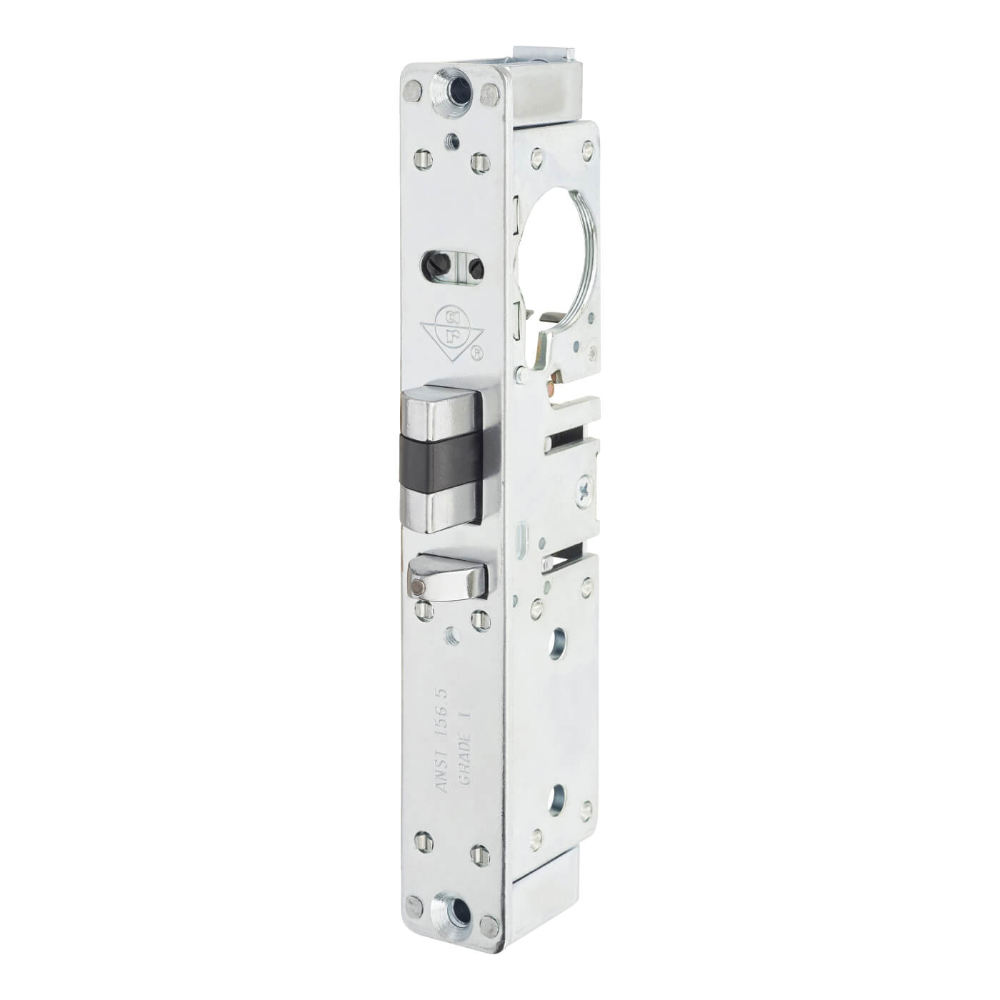 4710 Screw Cylinder Deadlatch - 24.6mm Backset - 40.06mm Case - Left Hand - Zinc Plated - view 2