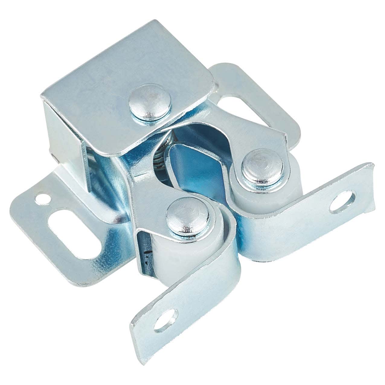 Double Roller Catch - 32 x 25 x 13mm - Nickel Plated - Pack of 10 - view 3