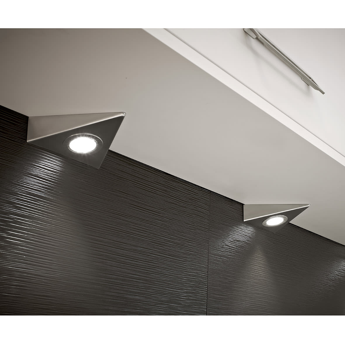 Bermuda 2W LED Triangle Cabinet Downlight - 3000K/4000K/5000K CCT - Stainless Steel - view 4