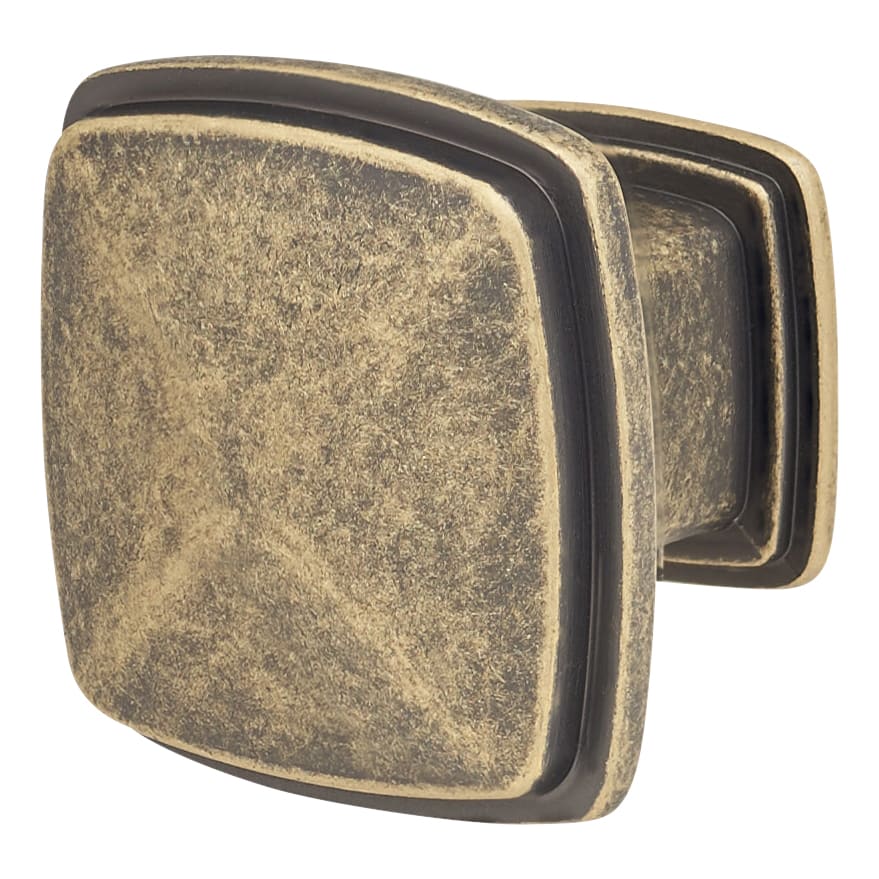 Hadden Square Cabinet Knob - 31 x 31mm - Antique Brass - view 2