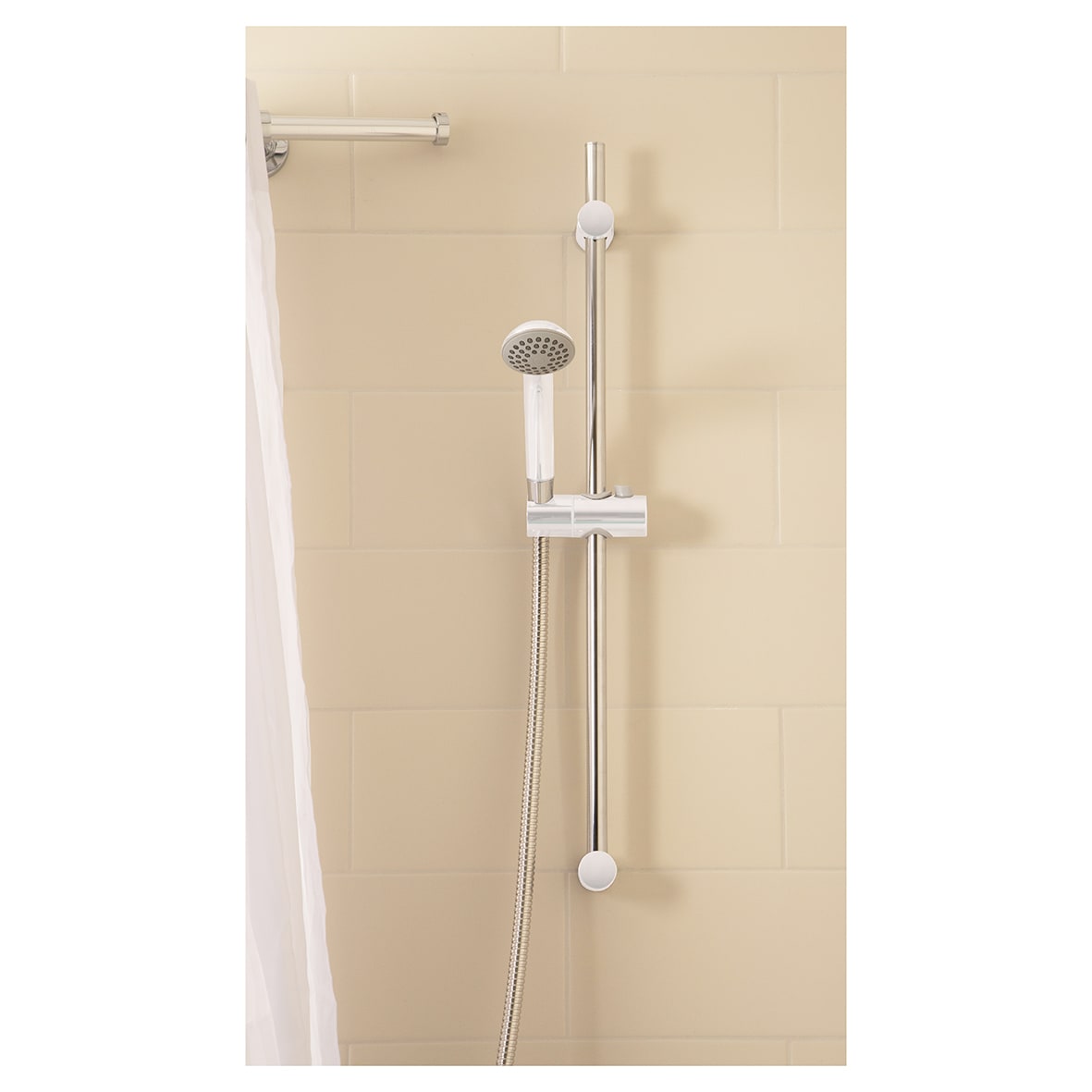 Amalfi Single Spray Shower Handset - White - view 3
