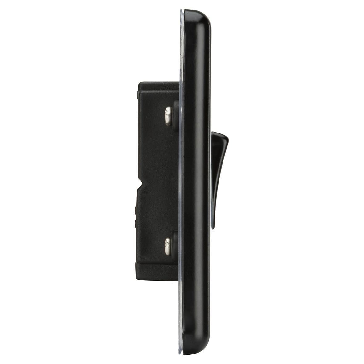 10AX 1 Gang Round Edge Intermediate Light Switch - Matt Black - view 3