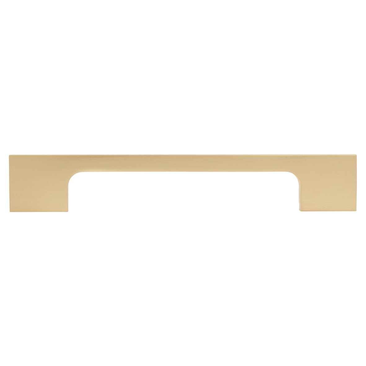 Bibury 8mm Slim D-Bar Cabinet Pull Handle - 160mm Centres - Satin Brass - view 2