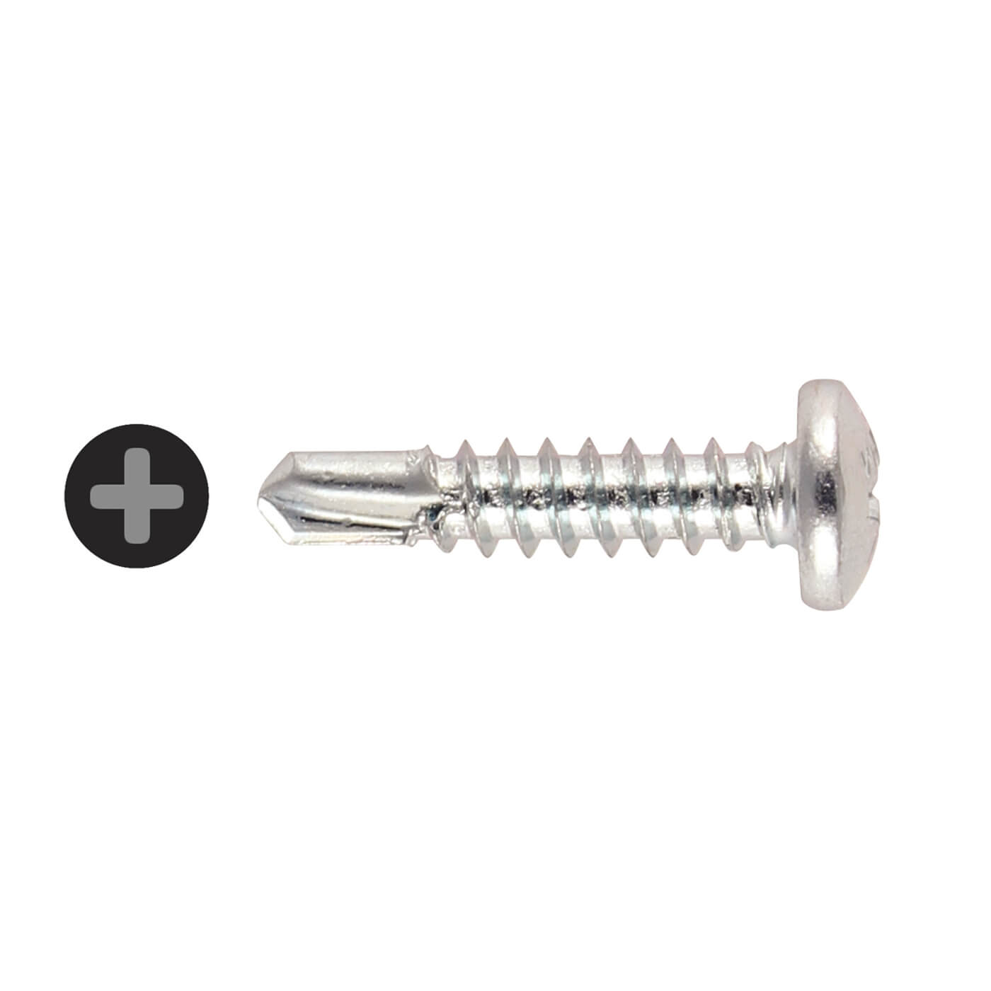 Phillips Pan Head Self-Drilling Screws - 4.2 x 13mm - Pack of 1000 - view 2