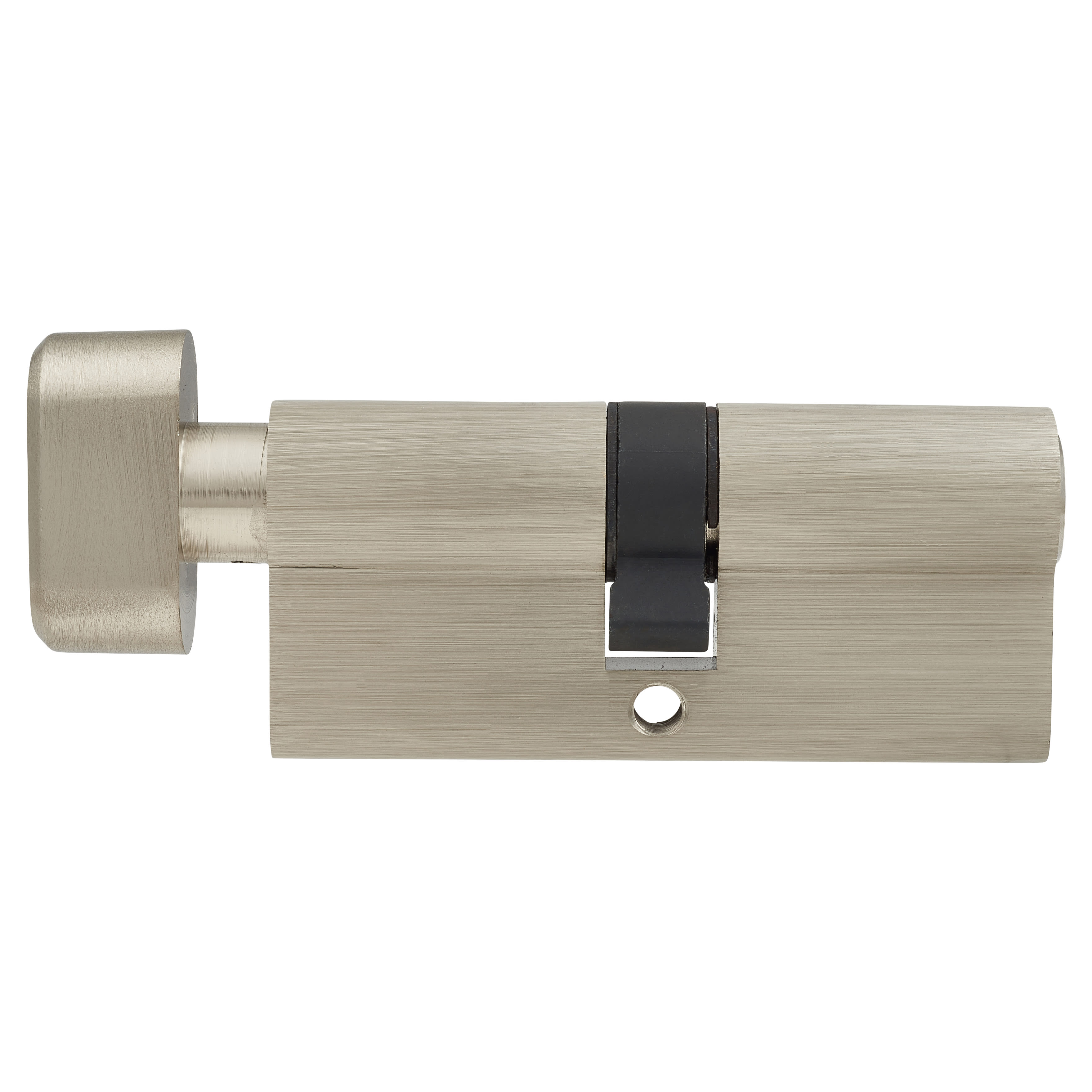 5 Pin 70mm Euro Thumbturn Cylinder - 35mm Turn + 35mm - Pol Nickel - Keyed to Differ - view 4