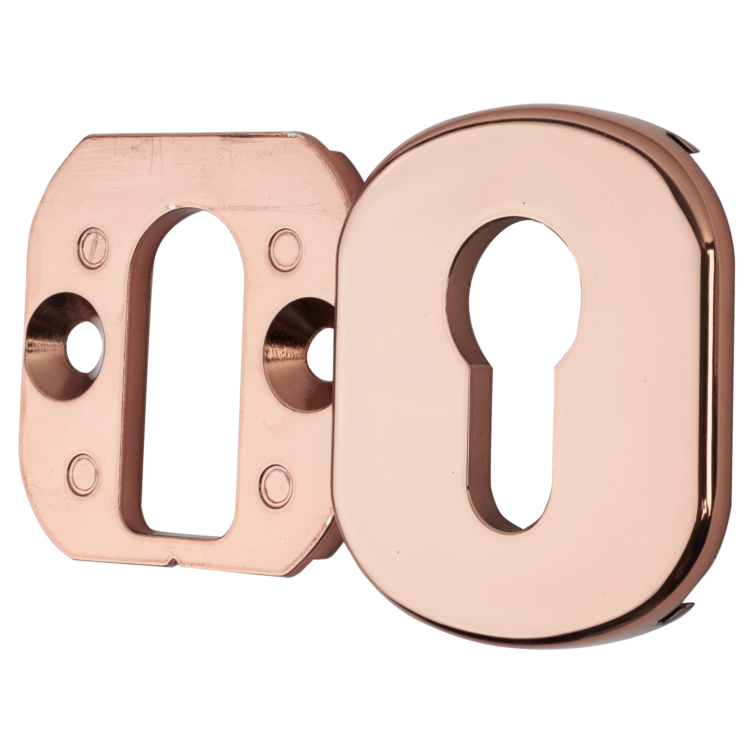 Security Hardex Rose Euro Cylinder Pull Escutcheon - 82 x 52mm - view 2