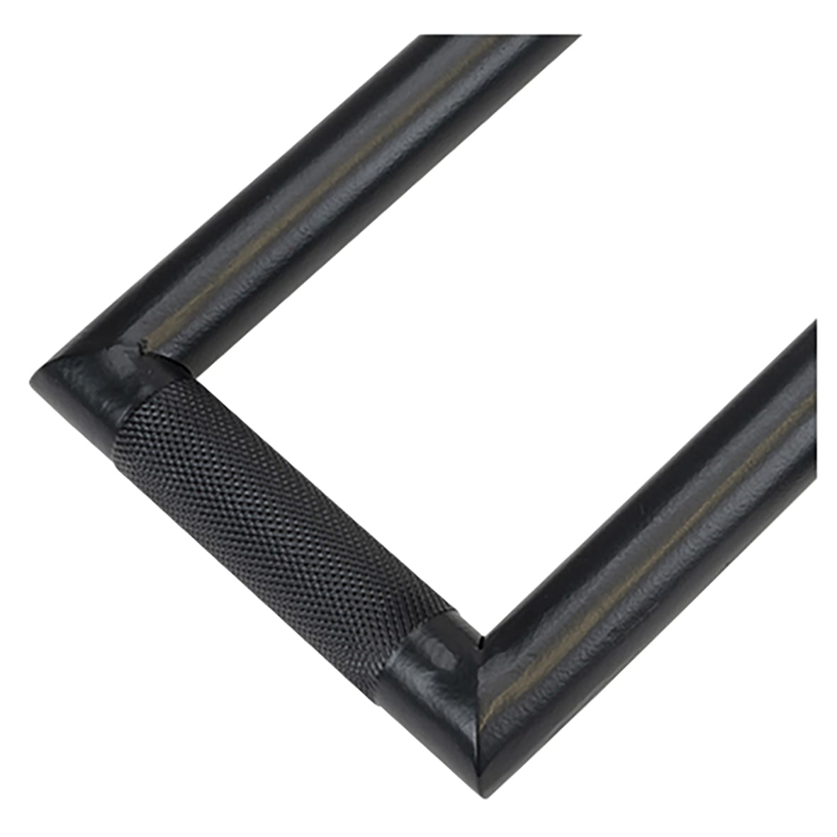 Brompton Rectangular Knurled Door Knocker - Matt Black - 145 x 90mm - view 4