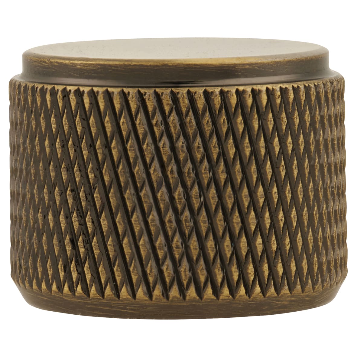 Retrofit Knurled Dimmer Knob - Antique Brass - view 3