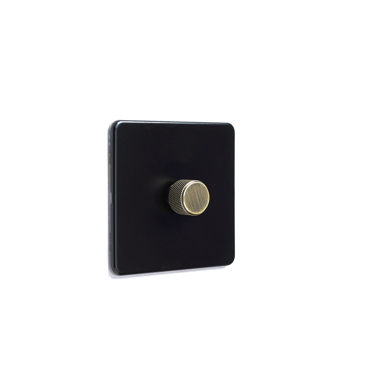 Retrofit Knurled Dimmer Knob - Antique Brass - view 4