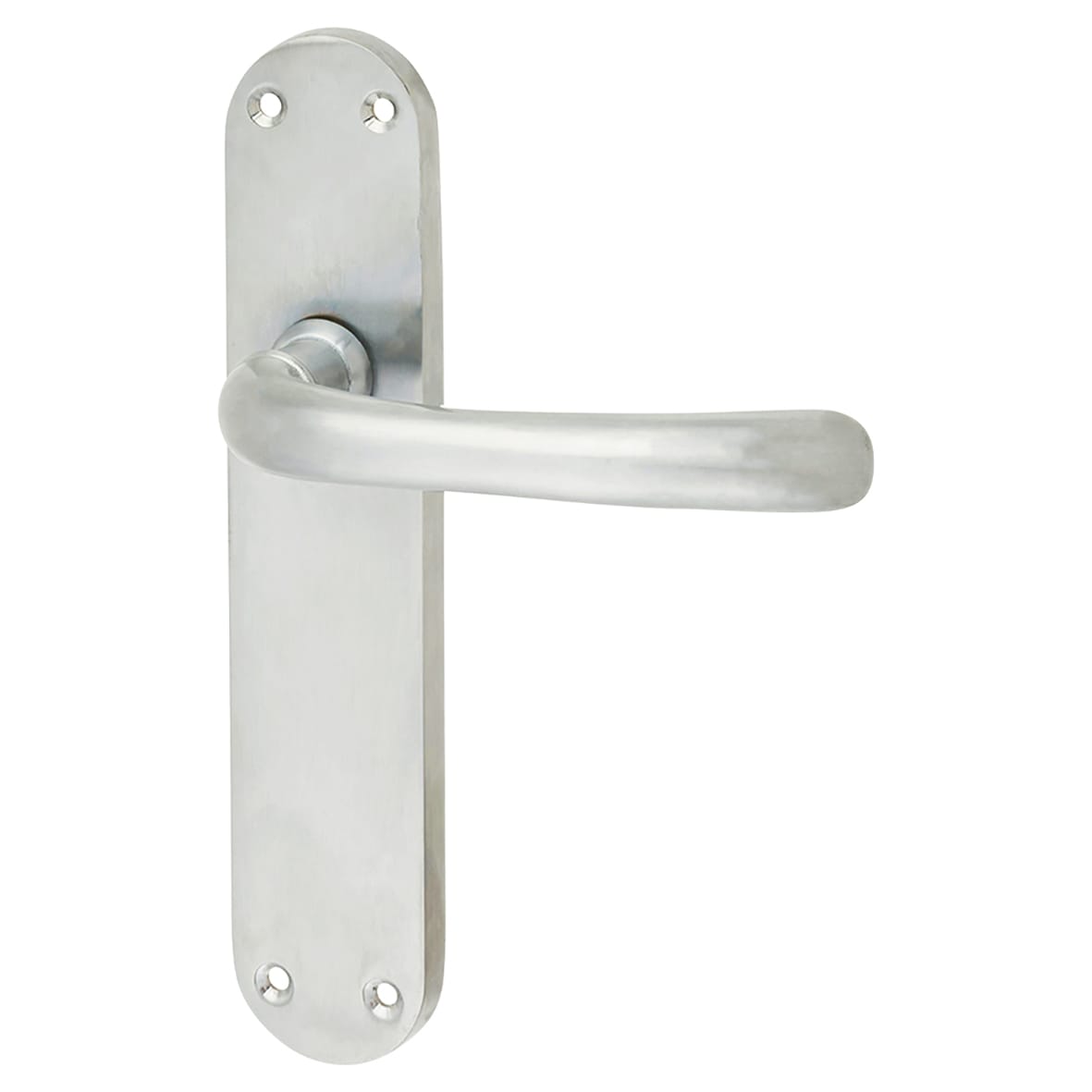 Satin Chrome Latch Door Handles Pack - Sassari Range - view 2