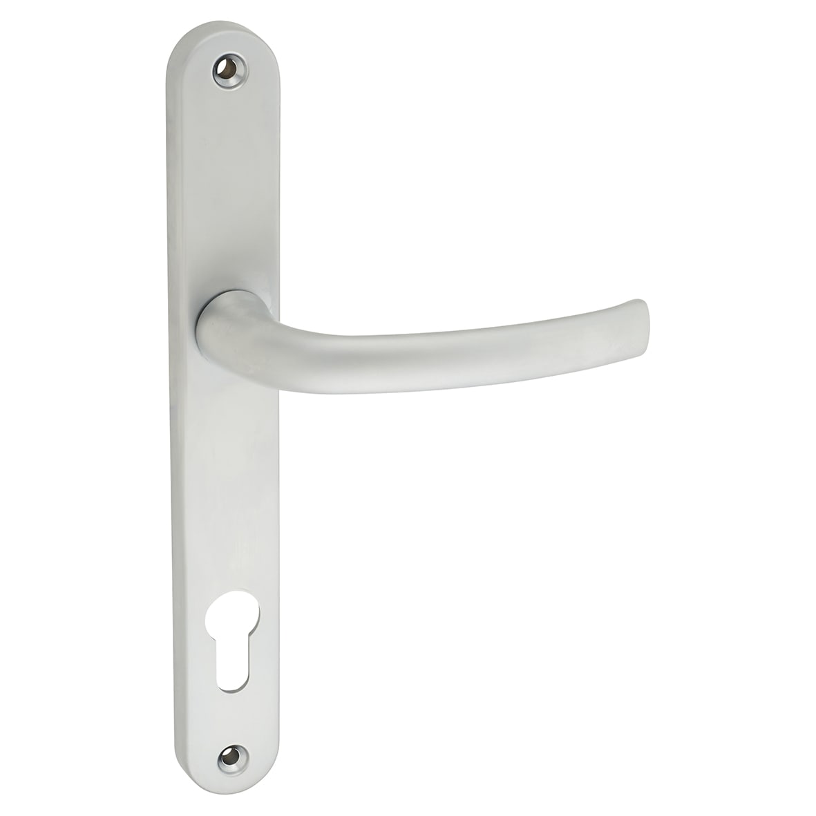 Satin Chrome uPVC Multipoint Door Handles - 92mm c/c - 44mm door - view 2