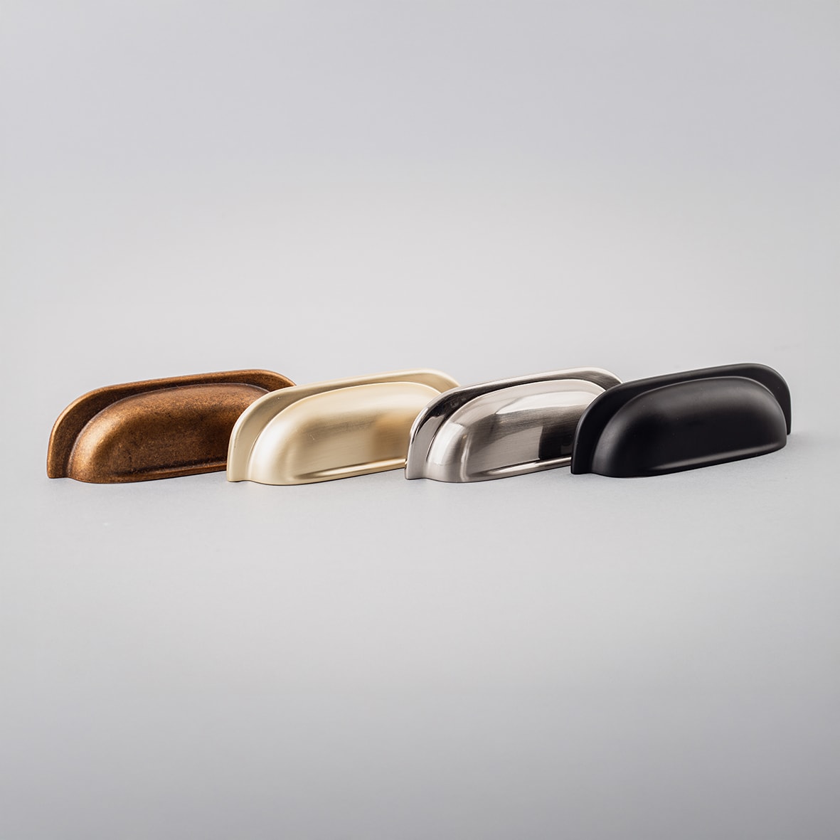 Newly Cabinet Cup Handle - 96mm Centres - Satin Brass - view 2