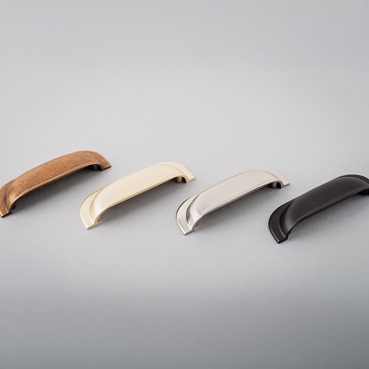 Newly Cabinet Cup Handle - 96mm Centres - Satin Brass - view 3