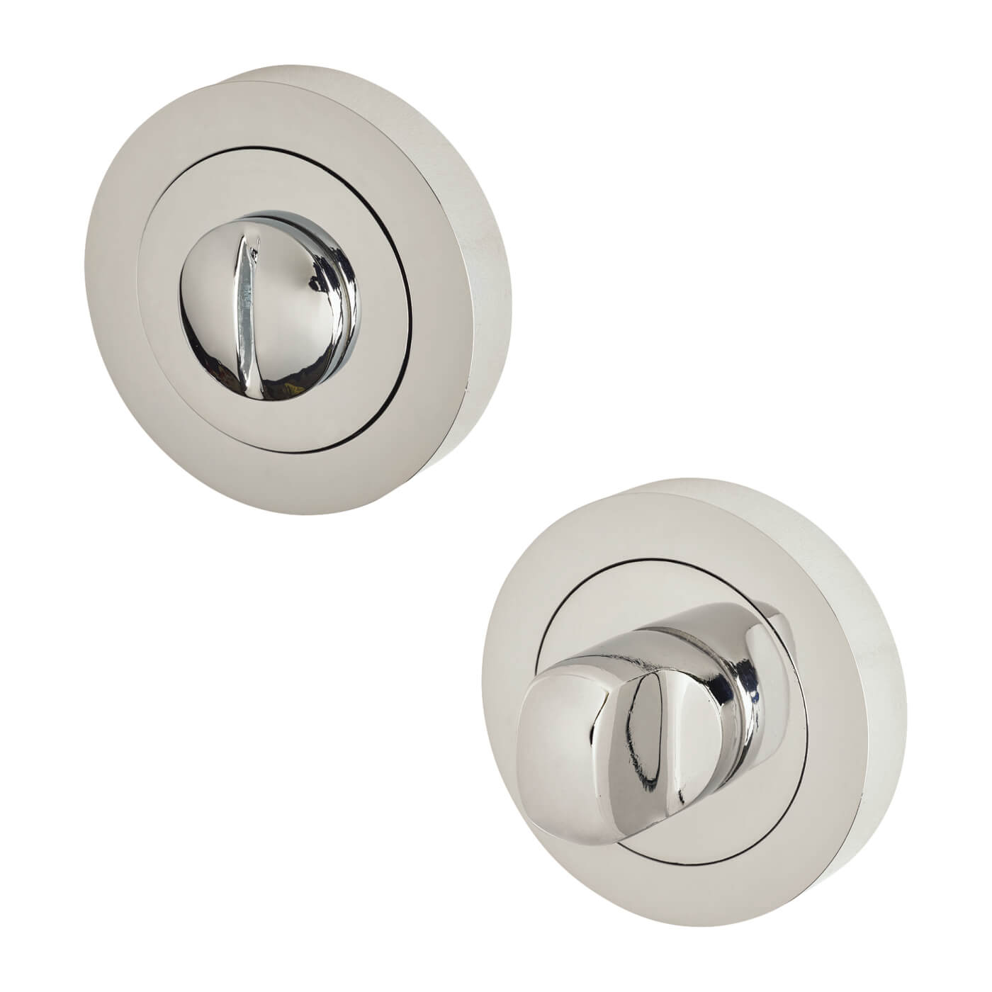 Bathroom Turn & Release - 50mm Diameter - Polished Chrome - view 2