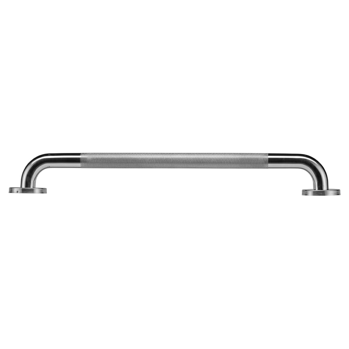 32mm Stainless Steel Grab Rail with Anti-Slip Grip - 600mm Length - Polished Chrome - view 3