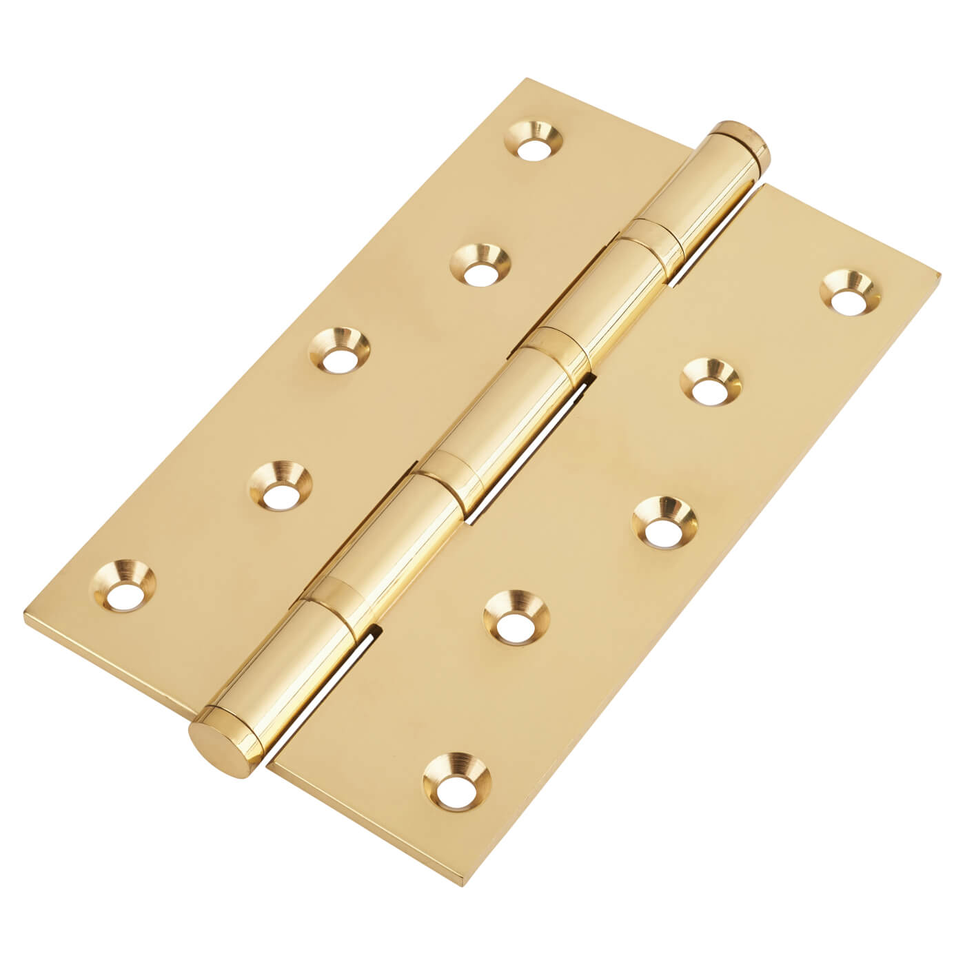 Performance Ball Bearing Butt Door Hinge - 152 x 89 x 4mm - Polished Brass - Pair - view 2