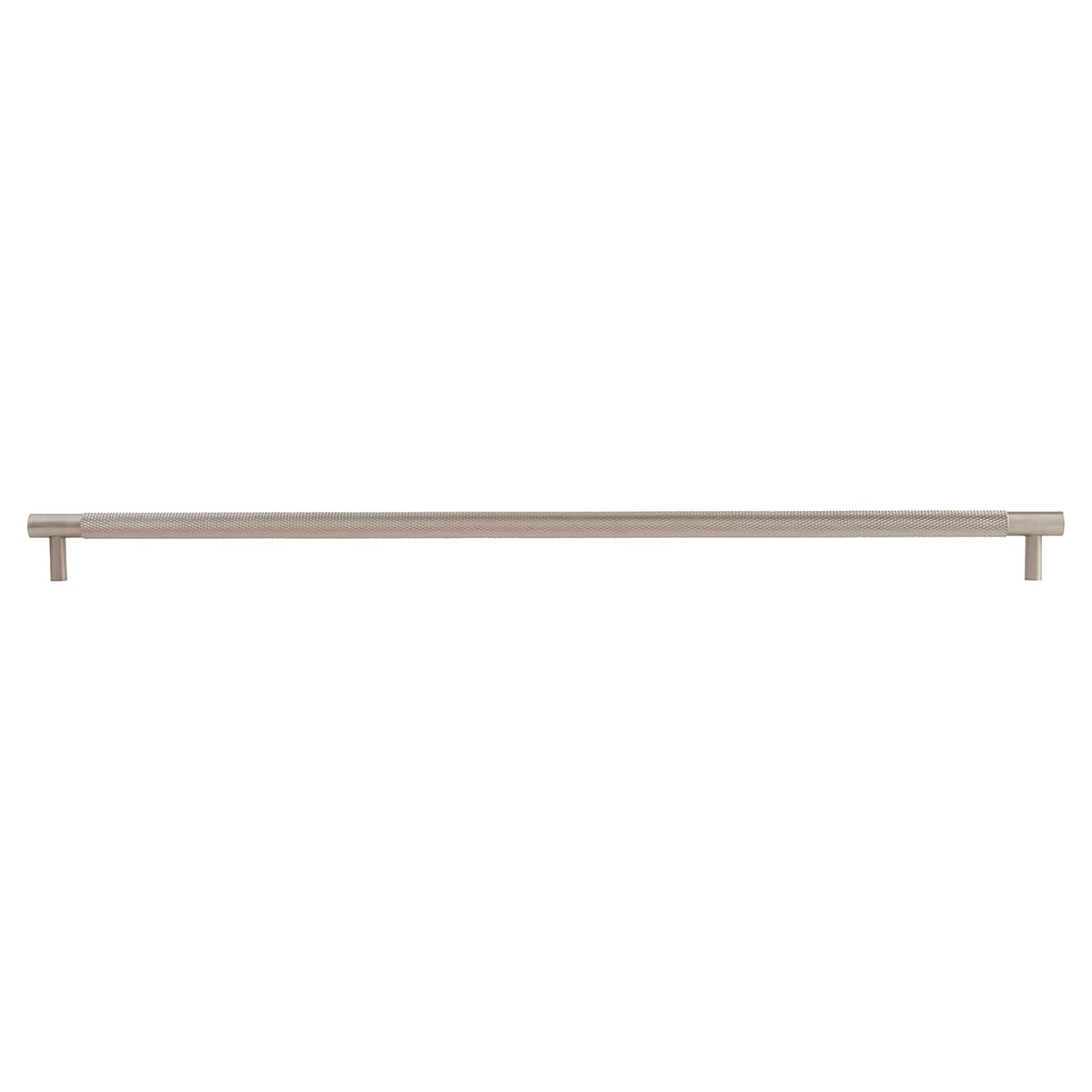 Brunel 13mm Knurled T-Bar Cabinet Pull Handle - 448mm Centres - Satin Nickel - view 2