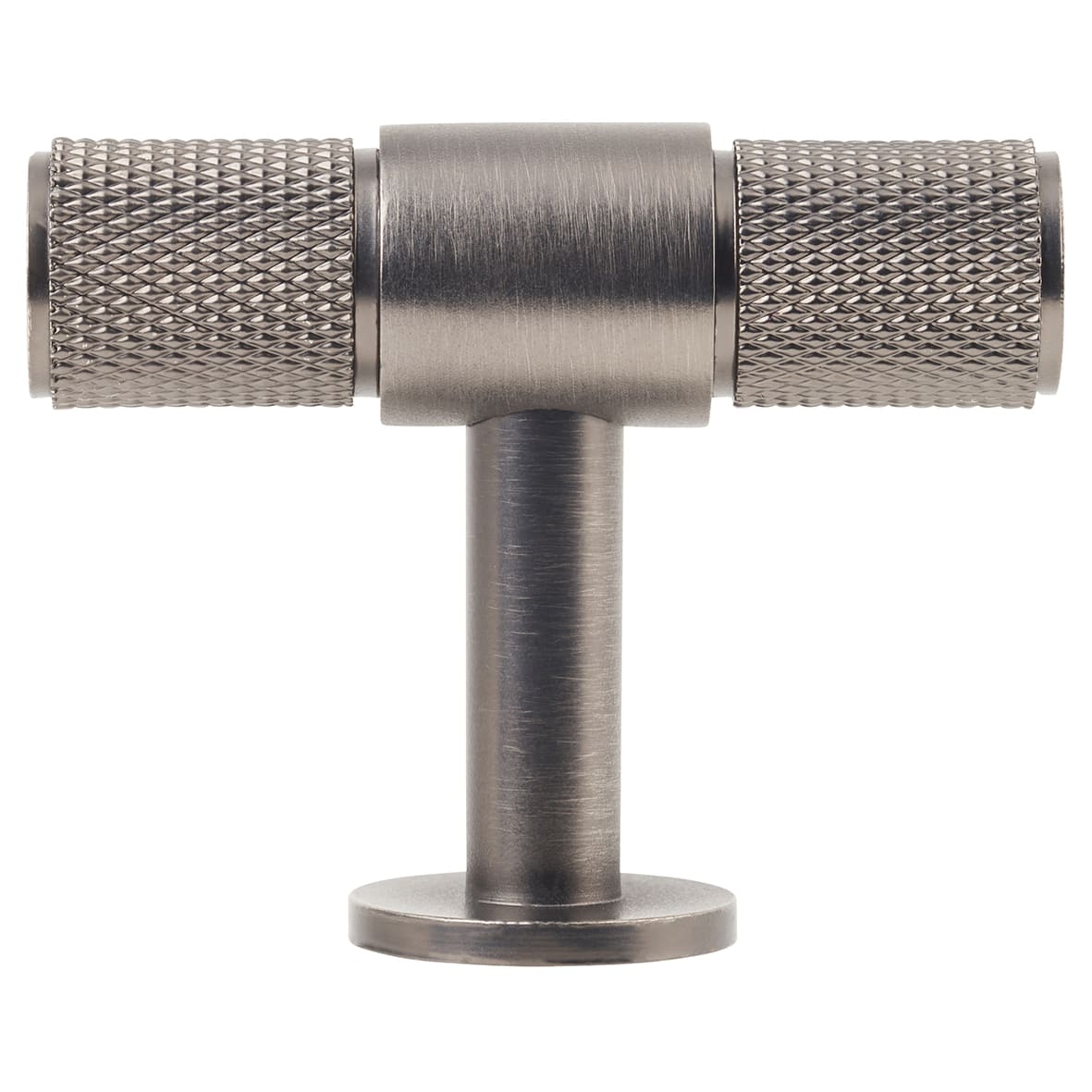 13mm Knurled T-Bar Cabinet Knob - 50 x 40mm - Anthracite Grey - view 2
