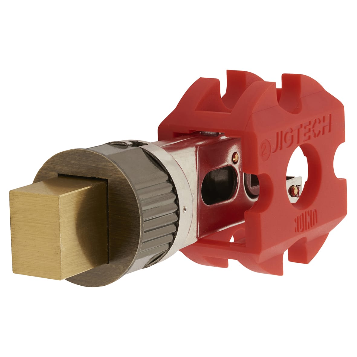 Smartbolt Bolt Through Bathroom Deadbolt - 77mm Case - 57mm Backset - Antique Brass - view 3