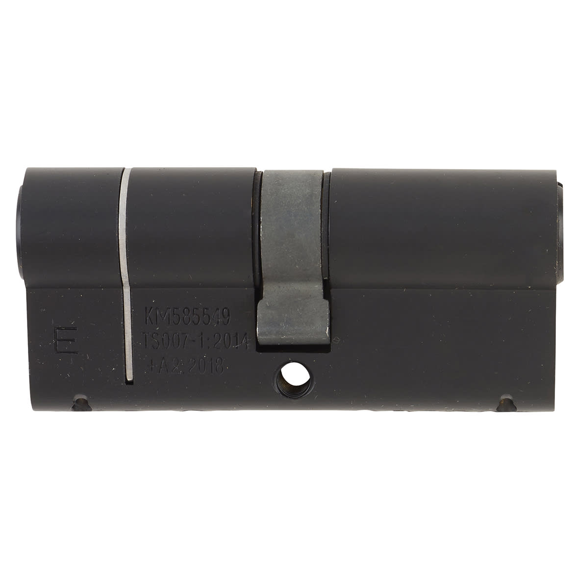 1 Star 6 Pin 70mm Euro Double Cylinder - 35 + 35mm - Matt Black - Keyed to Differ - view 2