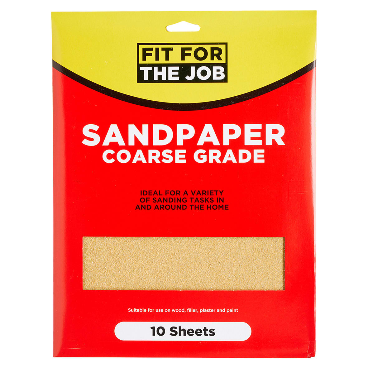 Coarse Sandpaper Sheets - 230 x 280mm - Grit P60 - Pack of 10 - view 2