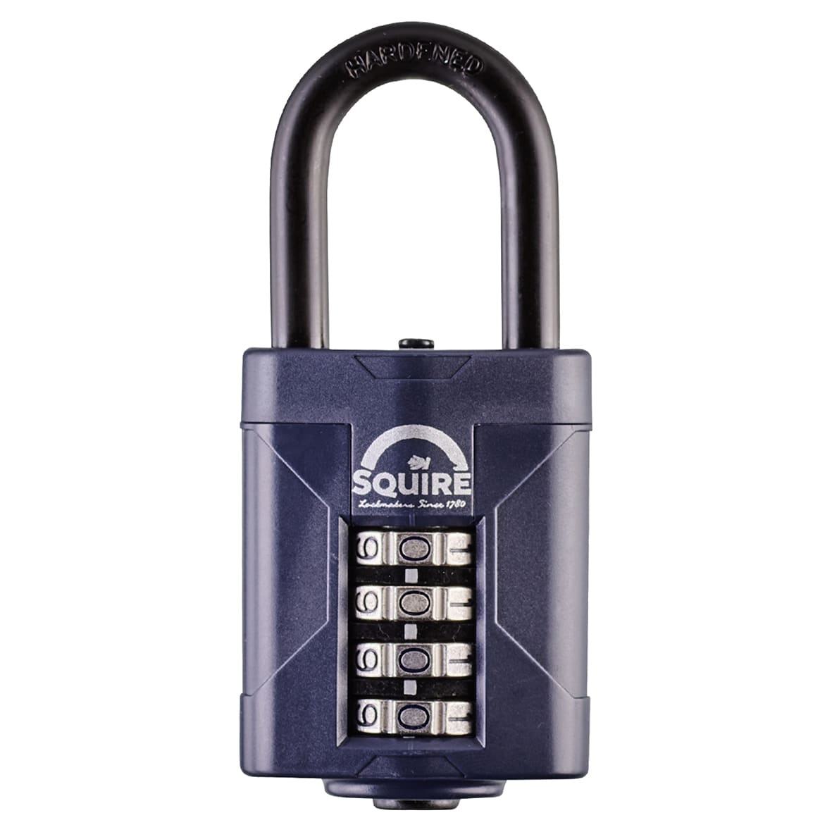 Combination All Weather Long Shackle Padlock - 50mm Body - 22 x 38mm Shackle - Blue - view 2