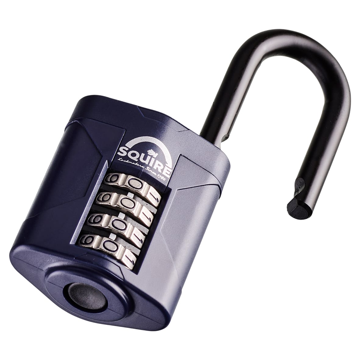 Combination All Weather Long Shackle Padlock - 50mm Body - 22 x 38mm Shackle - Blue - view 4