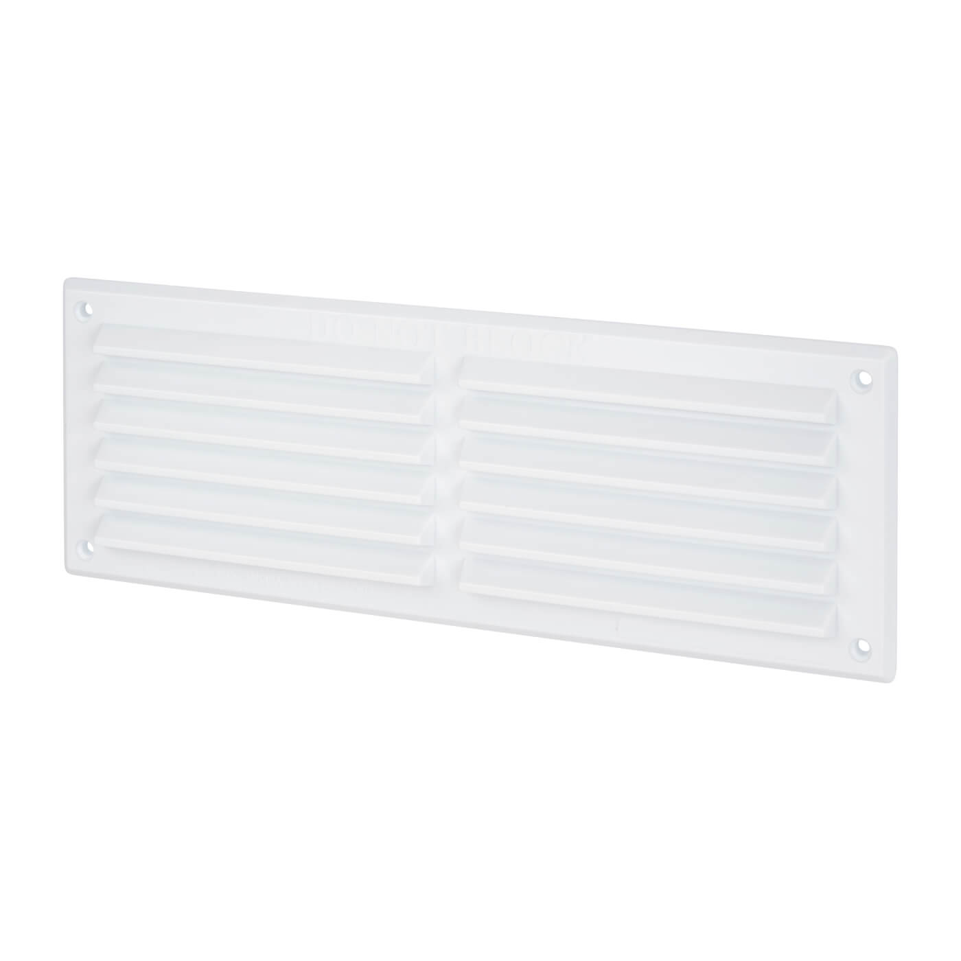 Louvre Vent - 271 x 95mm - 8800mm² Free Air Flow - White Plastic - view 2
