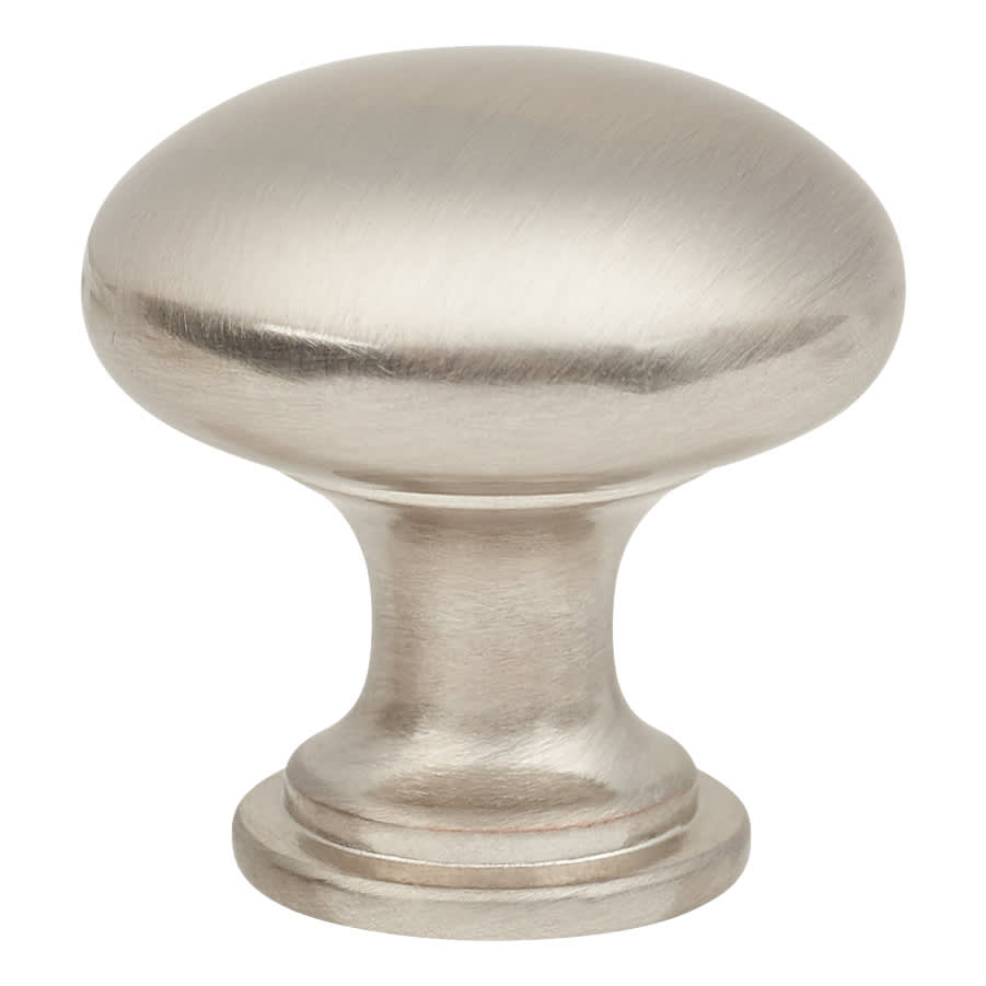 Domed Round Cabinet Knob - 30mm Diameter - Satin Nickel - view 3