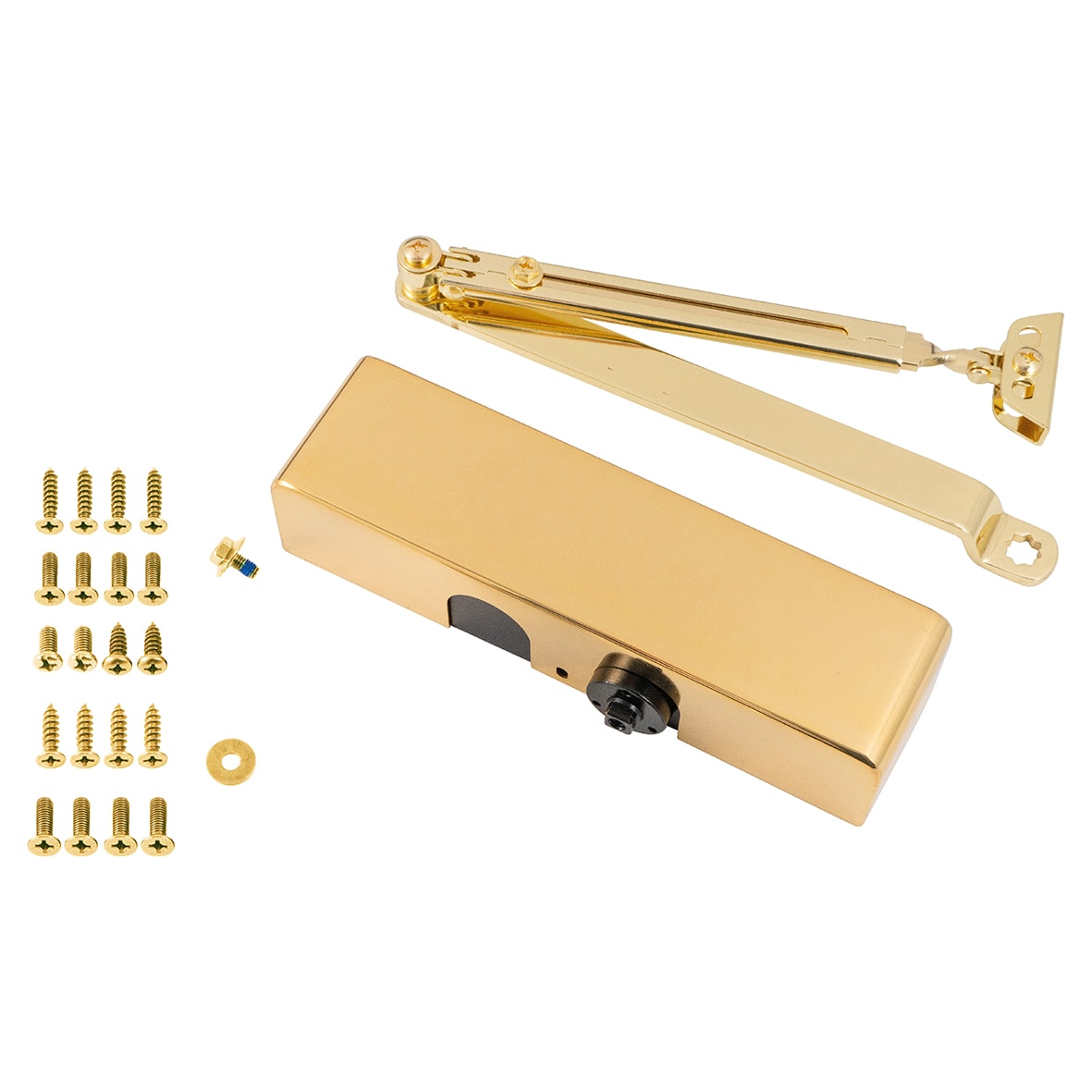 93 Series Overhead Fire Door Closer - Power Size 2-4 - Push/Pull Mounting - Polished Brass - view 2