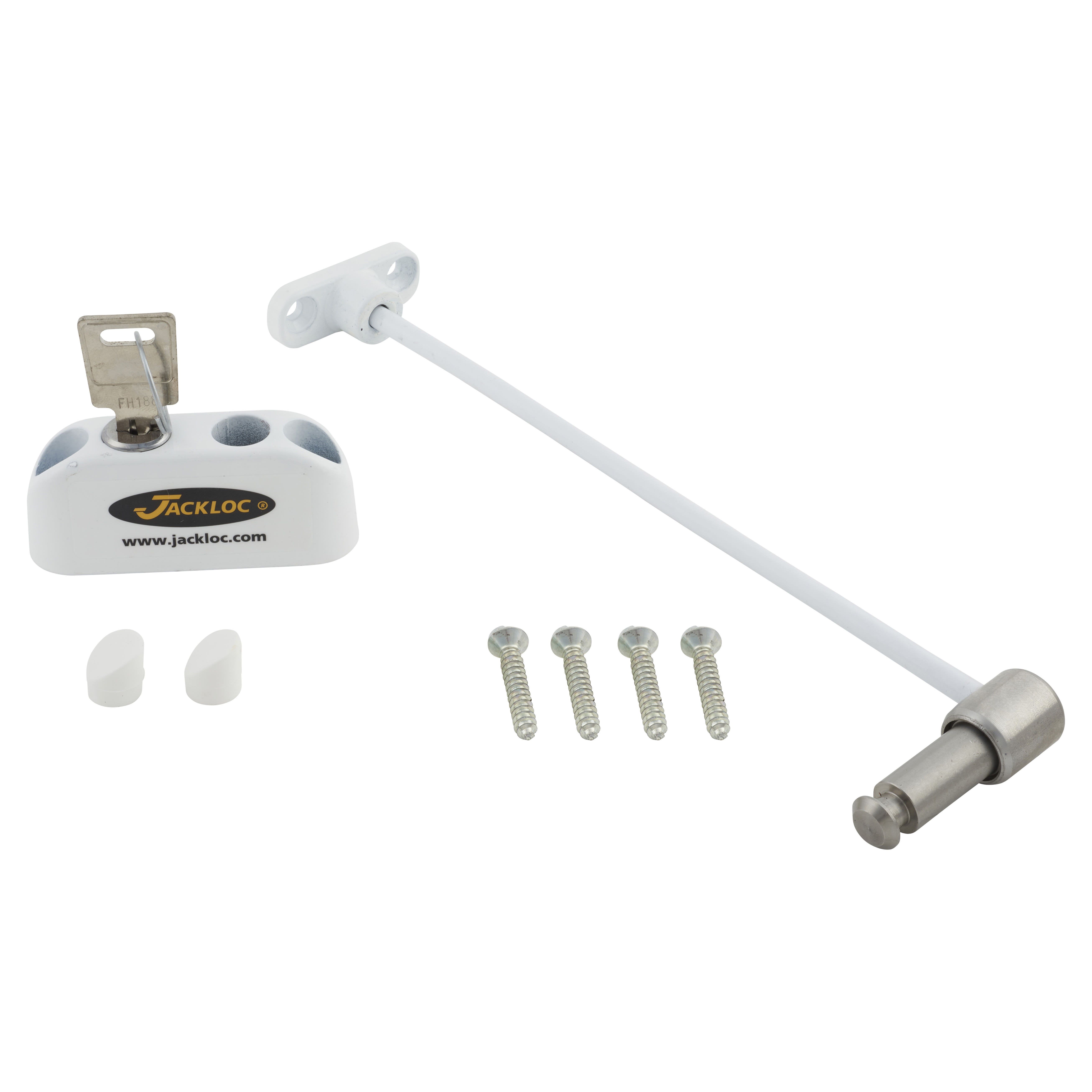 Pro-5 Key-Locking Cable Window Restrictor - White - view 2