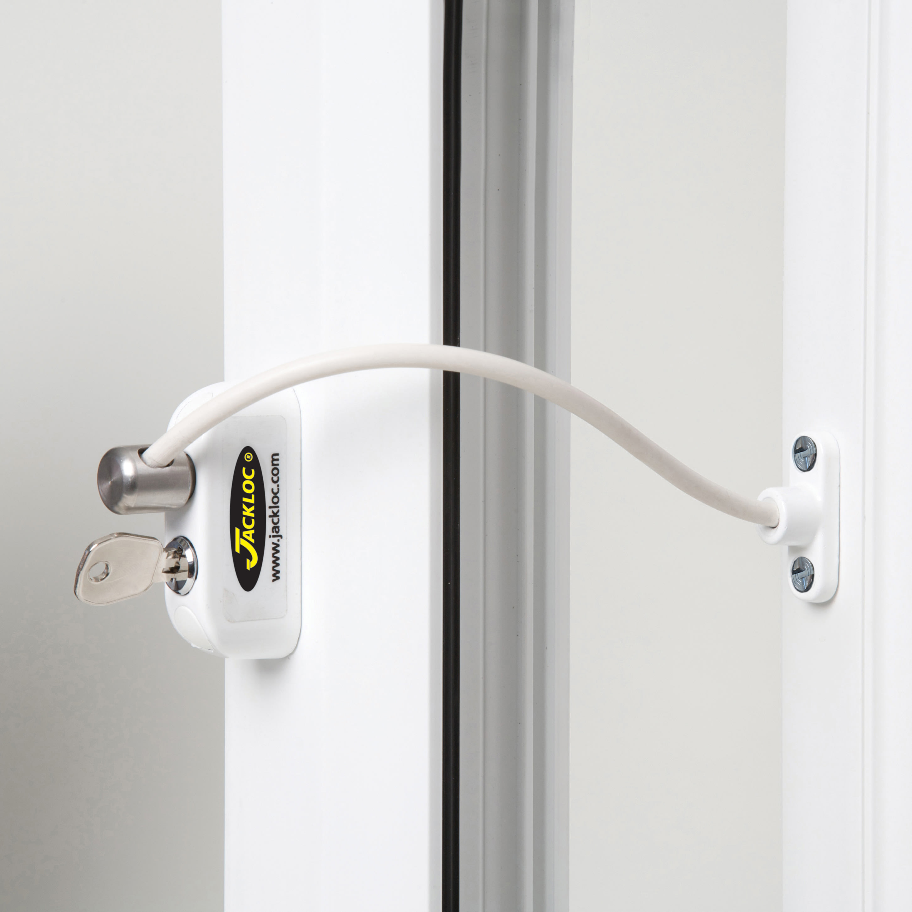 Pro-5 Key-Locking Cable Window Restrictor - White - view 5