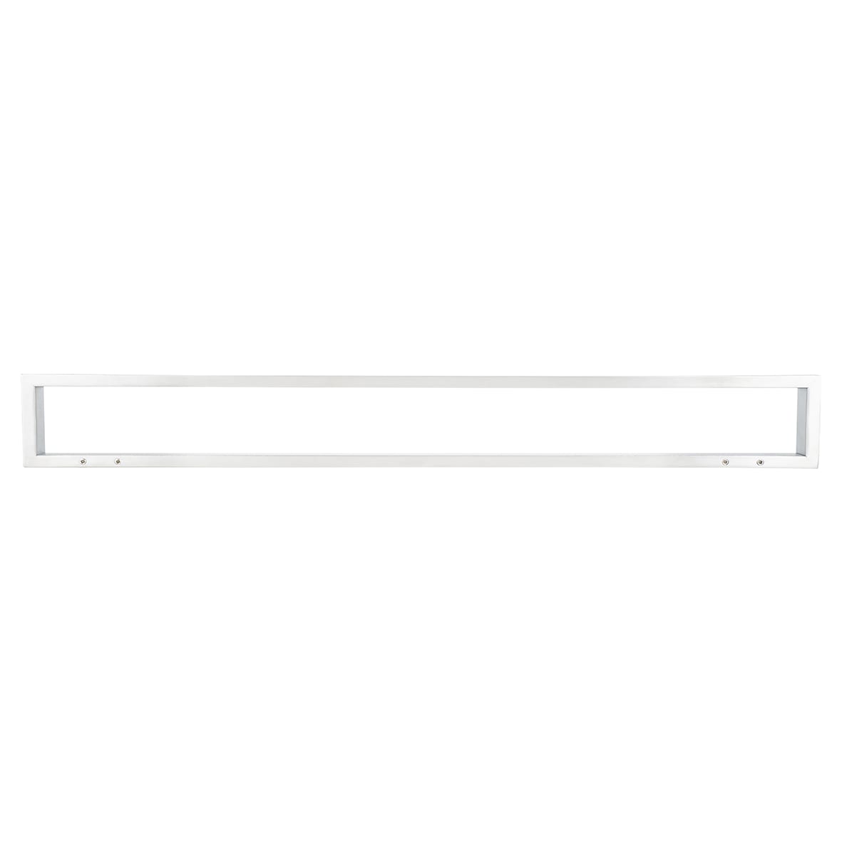Contemporary Square Towel Rail - 600 x 70 x 30mm - Satin Stainless Steel - view 2