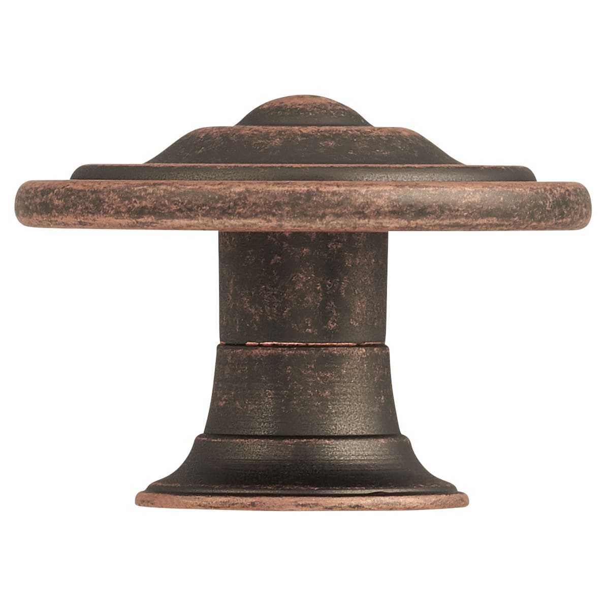 Alcott Round Cabinet Knob - 35mm Diameter - Antique Copper - view 3