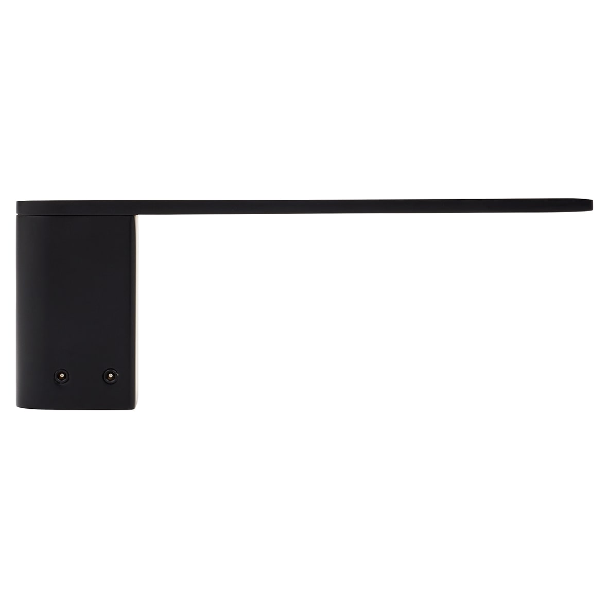 Designer Square Toilet Roll Holder - 180 x 65 x 35mm - Matt Black - view 2