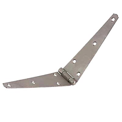 Strap Hinge - 150mm - Self Colour Steel - Pair - view 2