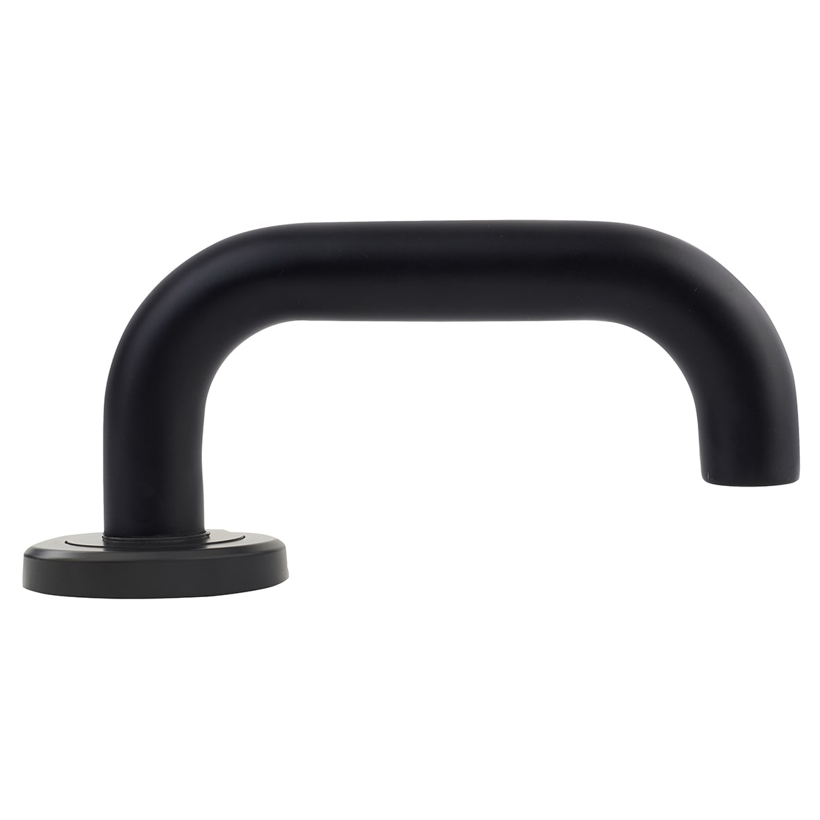 Matt Black 19mm Return to Door Handles on Round Rose - view 6