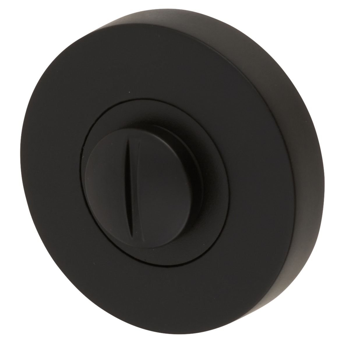 Bathroom Turn & Release - 52mm Diameter - Matt Black - view 3