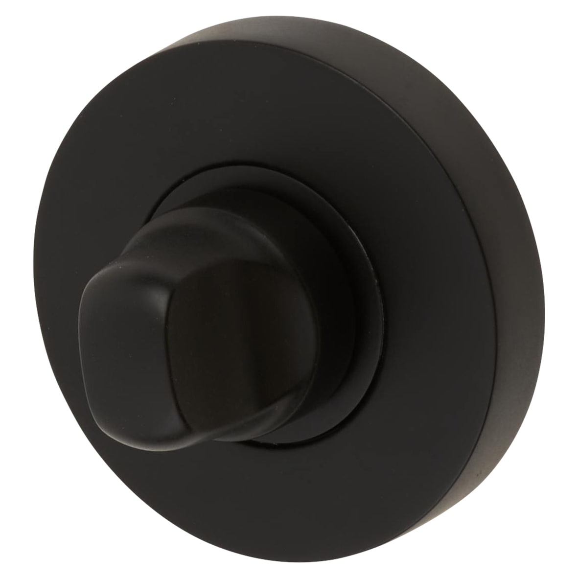 Bathroom Turn & Release - 52mm Diameter - Matt Black - view 4