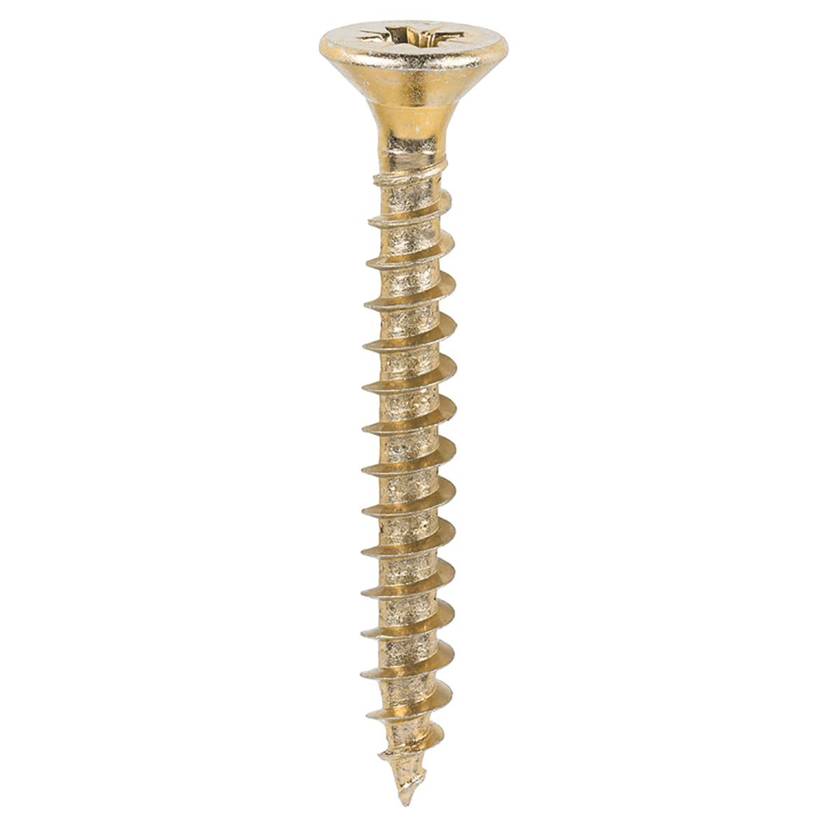 Solo Chippy Pozi Countersunk Wood Screws - 6.0 x 50mm - Yellow Zinc - Pack of 200 - view 3