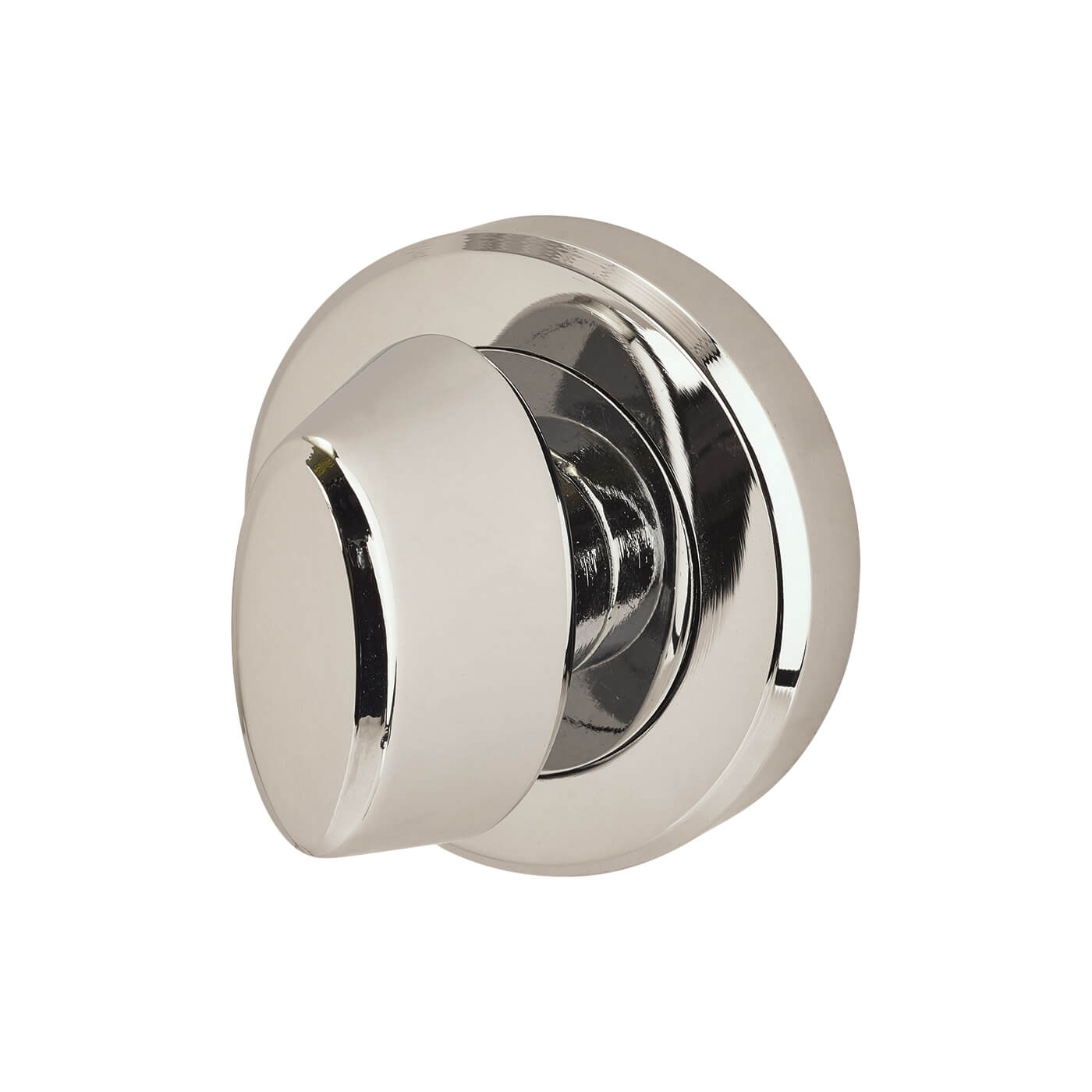 Brass Bathroom Turn & Release - 50mm Diameter - Oval - Polished Chrome - view 3