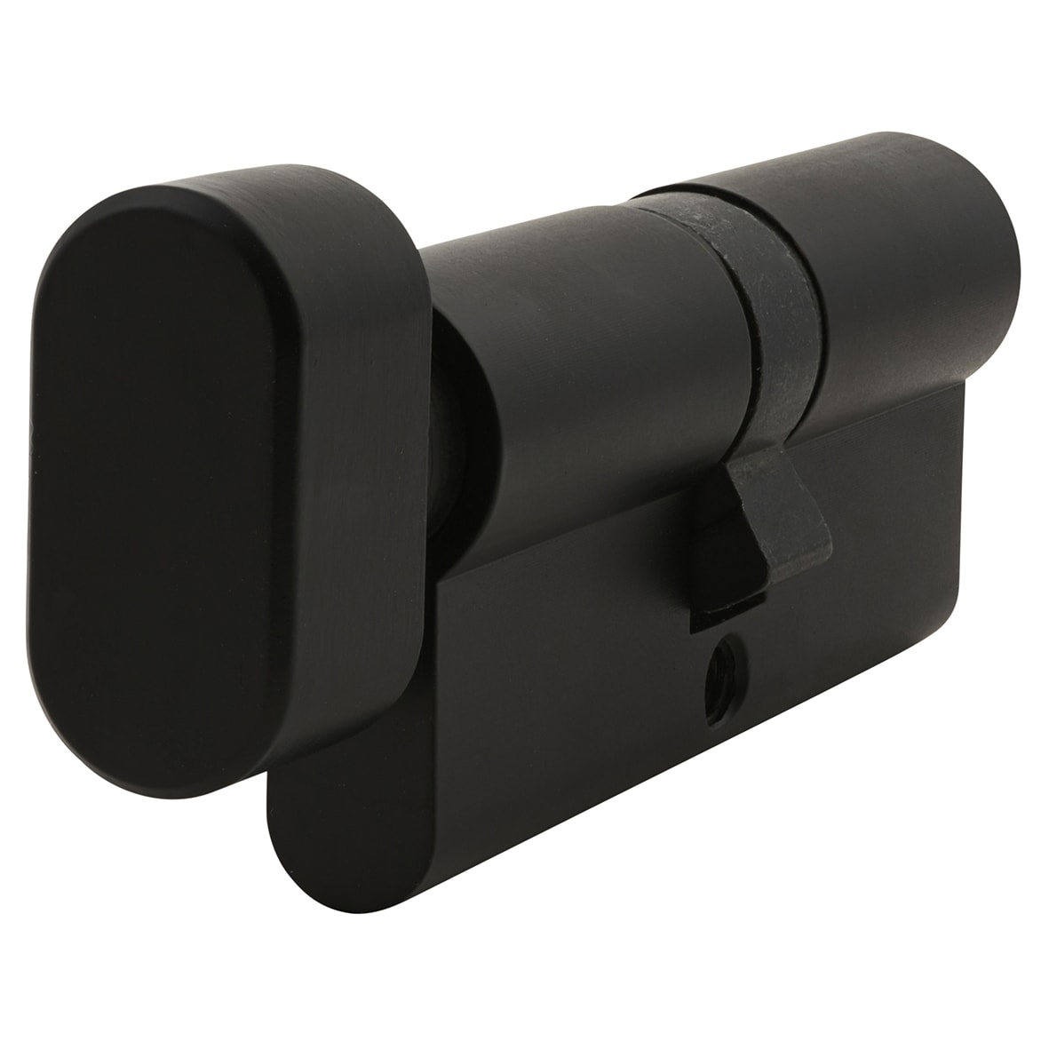 5 Pin 70mm Euro Thumbturn Cylinder - 35mm Turn + 35mm - Matt Black - Keyed to Differ - view 2