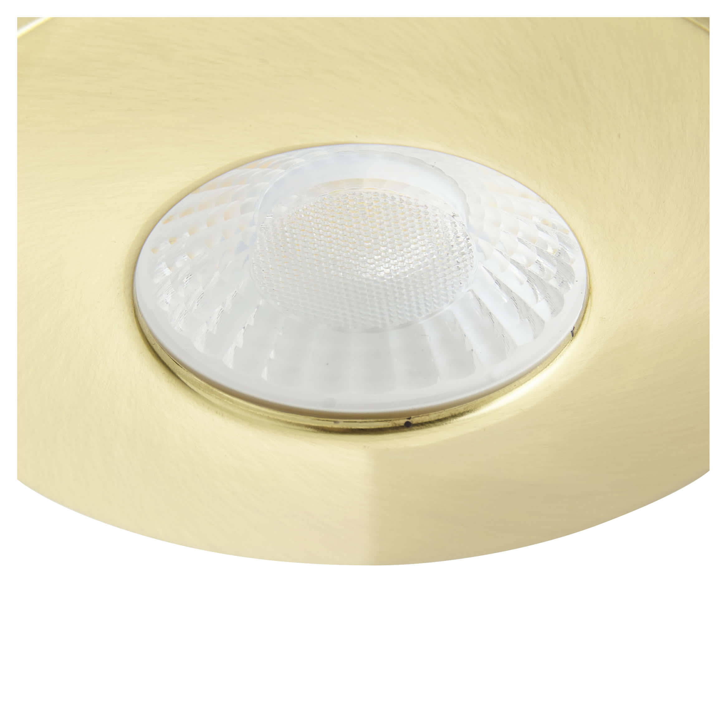 Forum Spa Rhom 8W IP65 Fire Rated LED Dimmable Fixed Downlight - 3/4/6000K CCT - Satin Brass - view 4