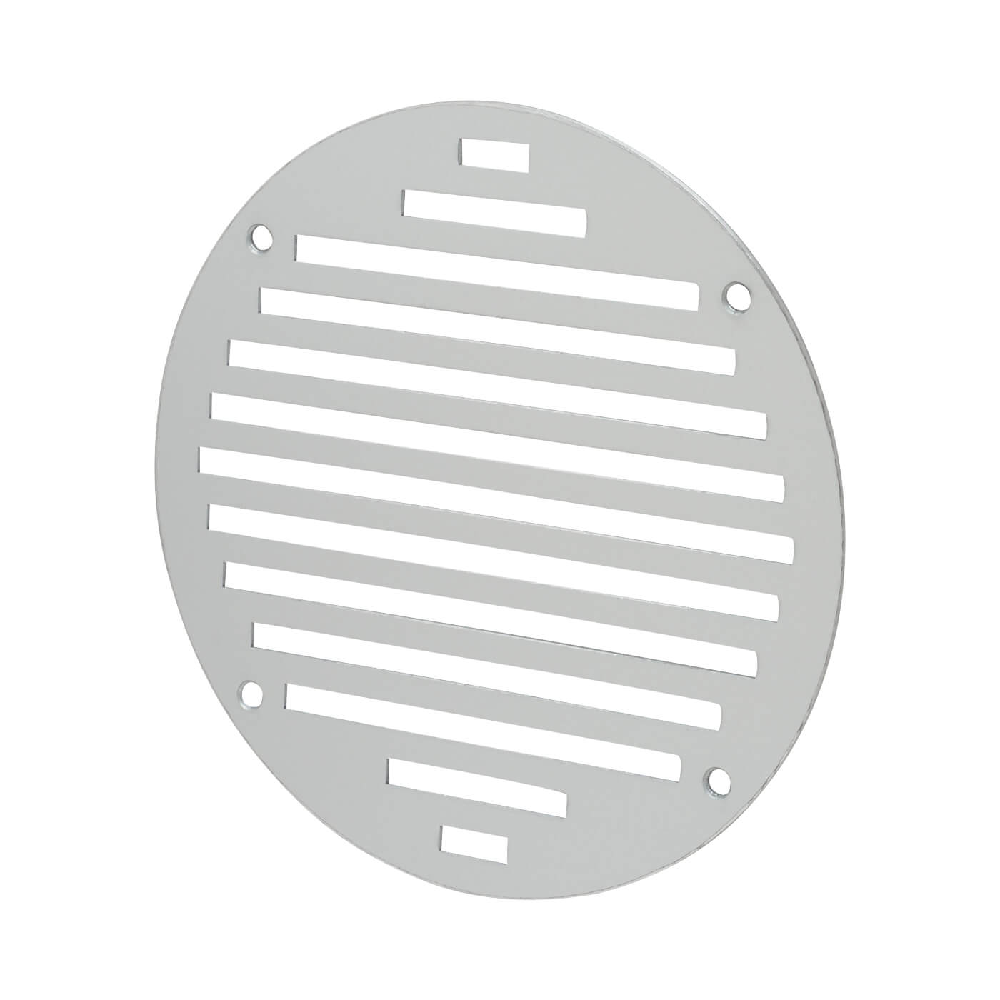 Circular Slotted Vent - 152 x 152mm - 6212mm² Free Air Flow - Satin Aluminium - view 2
