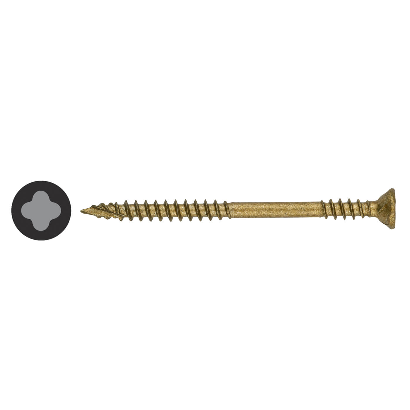 Decking Screw - 4.5 x 63mm - Bronze Nano - Pack of 500 - view 2